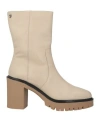 Gioseppo Woman Ankle Boots Off White Size 8 Leather In Multi