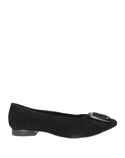 Gioseppo Woman Ballet Flats Black Size 6.5 Leather