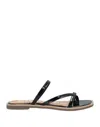 Gioseppo Toe Strap Sandals In Black