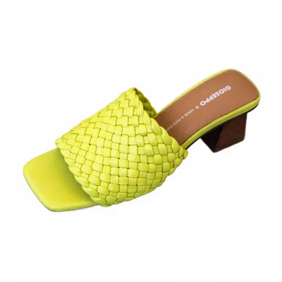 Gioseppo Women's Colrain Sandal In Lime In Green