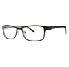 Giovani Di Venezia Men's Aiden Eyeglasses In Black/grey In Multi