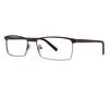 Giovani Di Venezia Men's Bennett Eyeglasses In Matte Brown In Multi