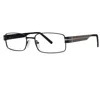 Giovani Di Venezia Men's Carl Eyeglasses In Matte Black/ Grey In Multi