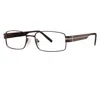 Giovani Di Venezia Men's Carl Eyeglasses In Matte Brown/ Light Brown In Multi