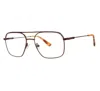 Giovani Di Venezia Men's Lateral Eyeglasses In Matte Brown In Multi