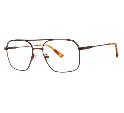 Giovani Di Venezia Men's Lateral Eyeglasses In Matte Brown In Multi