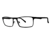 Giovani Di Venezia Men's Pierce Eyeglasses In Matte Black In Black