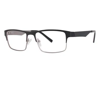 Giovani Di Venezia Men's Stallion Eyeglasses In Matte Black/ Grey In Multi