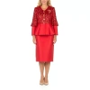 Giovanna Signature 2-pc. Skirt Suit-plus In Red