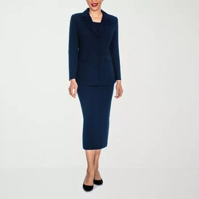 Giovanna Signature 2-pc. Skirt Suit-plus In Blue