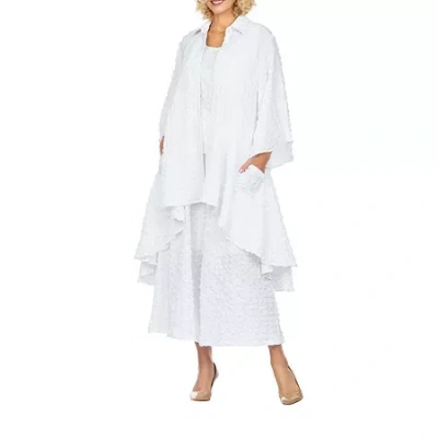 Giovanna Signature Womens-plus 3-pc. Pant Suit In White