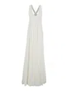 Giovanni Bedin Pearl-embellished Pleated Dress In White