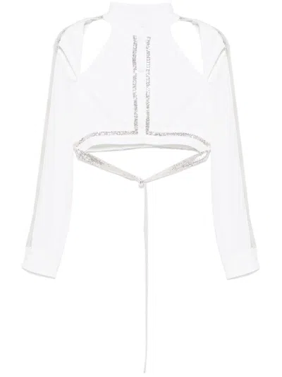 Giovanni Bedin Crepe De Chine Jacket In White