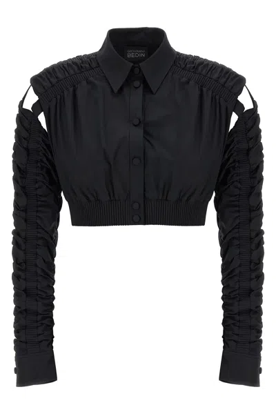 GIOVANNI BEDIN GIOVANNI BEDIN CROPPED CUT-OUT JACKET