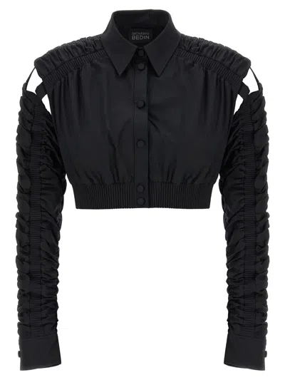 GIOVANNI BEDIN GIOVANNI BEDIN CROPPED CUT-OUT JACKET