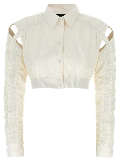 GIOVANNI BEDIN CROPPED CUT-OUT JACKET