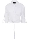 Giovanni Bedin Cropped Shirt In White