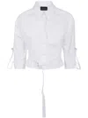 Giovanni Bedin Cropped Shirt In White