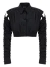 Giovanni Bedin Cut-out Longsleeve Jacket In Black