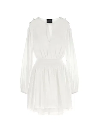 Giovanni Bedin Cotton Muslin Dress In Animal Print