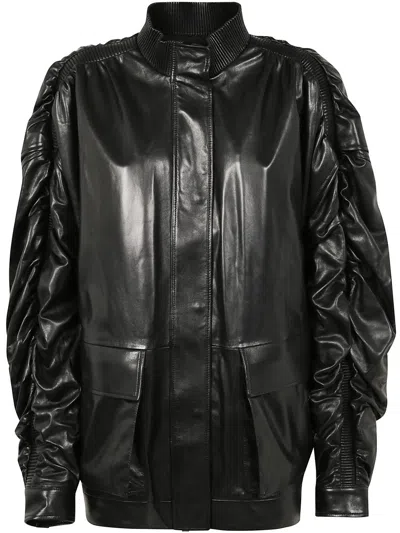 Giovanni Bedin Leather Jacket Clothing In Black