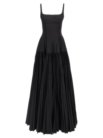 GIOVANNI BEDIN GIOVANNI BEDIN LONG DRESS WITH WIDE PLEATED SKIRT