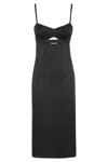 Giovanni Bedin Cut Out Midi Dress In Nero