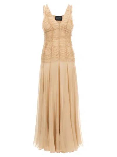 Giovanni Bedin Dress Woman Color Blush Pink In Gold