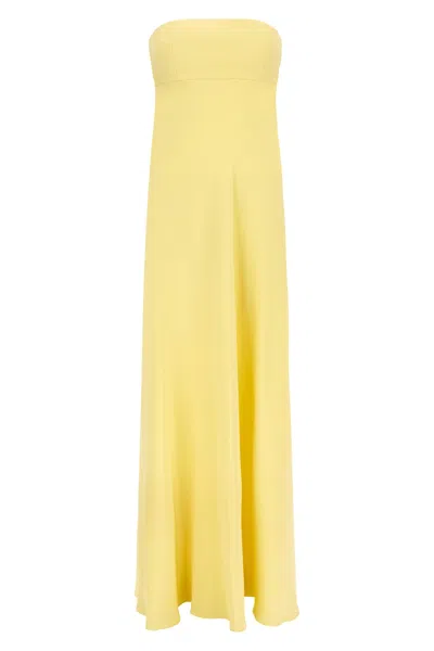 Giovanni Bedin Off-the-shoulder Cut-out Dress In Yellow