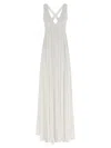 Giovanni Bedin Pearl-embellished Pleated Dress In White