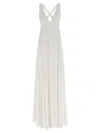 Giovanni Bedin Pearl-embellished Pleated Dress In White