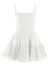 Giovanni Bedin White Pleated Dress