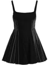 Giovanni Bedin Origami Light Flannel Mini Slip Dress In Black