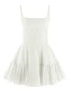 Giovanni Bedin White Pleated Dress In White