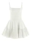 Giovanni Bedin White Pleated Dress In White