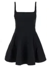 Giovanni Bedin Square-neck Poplin Mini Dress In Black