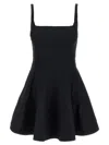 Giovanni Bedin Square-neck Poplin Mini Dress In Black