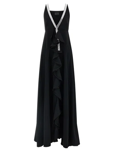 Giovanni Bedin Ruffle Dress In Black