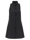 Giovanni Bedin High-neck Button-fastening Midi Dress In Black