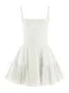 Giovanni Bedin White Pleated Dress In White