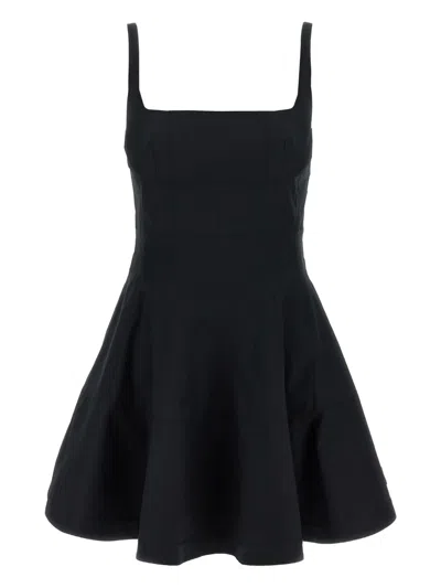 GIOVANNI BEDIN SQUARE-NECK POPLIN MINI DRESS