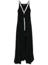 Giovanni Bedin Studded Maxi Dress In Black