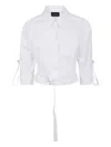 Giovanni Bedin Cropped Shirt In White