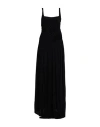 Giovanni Bedin Woman Long Dress Black Size 2 Viscose In Black