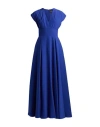 Giovanni Bedin Woman Maxi Dress Bright Blue Size 6 Viscose, Acetate In Blue