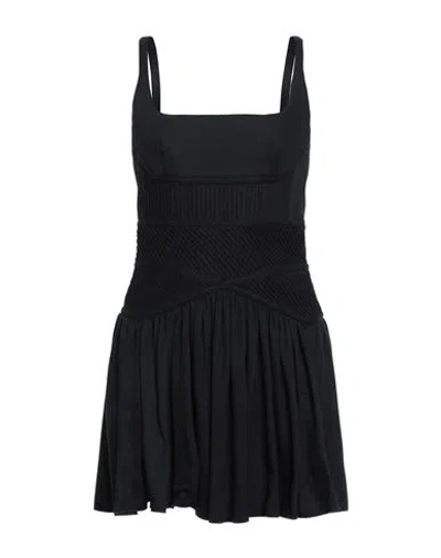 Giovanni Bedin Woman Short Dress Black Size 4 Cotton