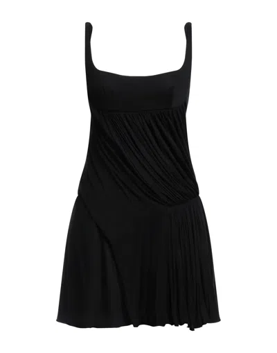 Giovanni Bedin Woman Mini Dress Black Size 8 Viscose