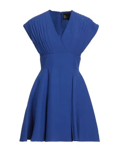Giovanni Bedin Woman Mini Dress Blue Size 8 Viscose, Acetate