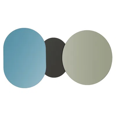 Pre-owned Giovanni Botticelli Equilibrista T2p Wall Mirror In Blue