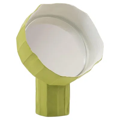 Pre-owned Giovanni Botticelli Girasole 20 Lime-green Table Mirror By Paronetto And Botticelli In Gray